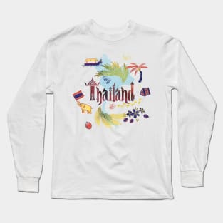 Drawings from Thailand Long Sleeve T-Shirt